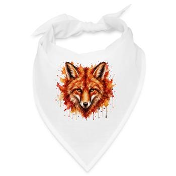 Fuchs  - Bandana - Weiß - Vorne