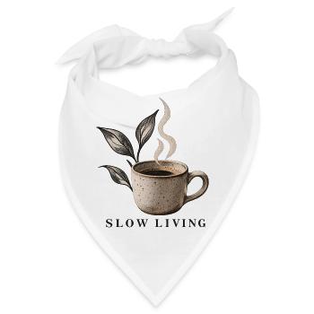Kaffeetasse Slow Living Coffee - Bandana - Weiß - Vorne