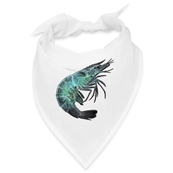 Röntgen Garnele Seafood - Bandana - Weiß - Vorne