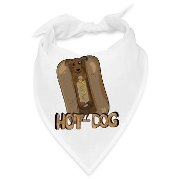 Hot-Dog - Bandana - Weiß - Vorne