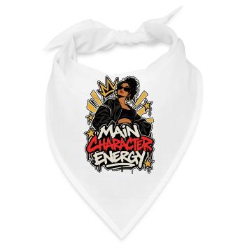 Main Character Energy Frauenpower - Bandana - Weiß - Vorne