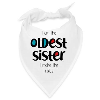 älteste Schwester - Bandana - Weiß - Vorne