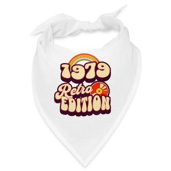 1979 Retro Edition Geburtstag Vintage 70er Spruch - Bandana - Weiß - Vorne