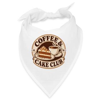 Kaffee und Kuchen Club vintage - Bandana - Weiß - Vorne