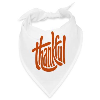 Dankbarkeit  - Bandana - Weiß - Vorne