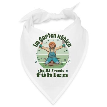  Gärtner Pflanzen Kleingärtner Schrebergarten - Bandana - Weiß - Vorne