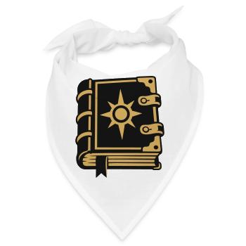 Zauberbuch Stern Magie Icon - Bandana - Weiß - Vorne