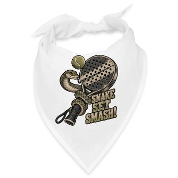 Schlangen-Set Smash-Pickleball - Bandana - Weiß - Vorne