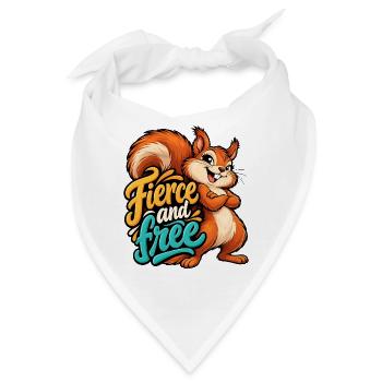 Eichhörnchen - Bandana - Weiß - Vorne