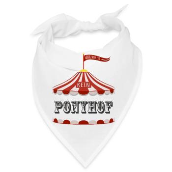 Das Leben ist kein Ponyhof - Bandana - Weiß - Vorne