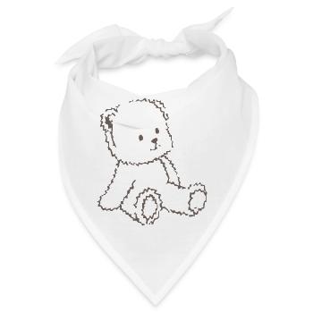 Teddy - Bandana - Weiß - Vorne