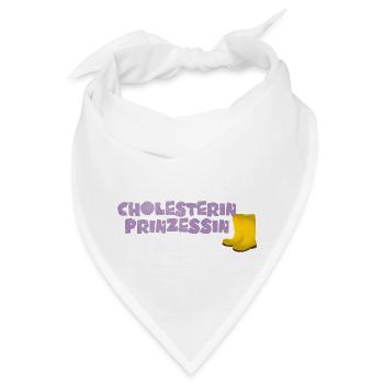 Cholesterin Prinzessin - Bandana - Weiß - Vorne