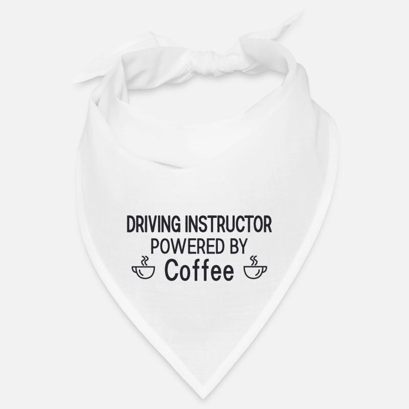 Driving Instructor Powered By Coffee Drive Tutor Bandana