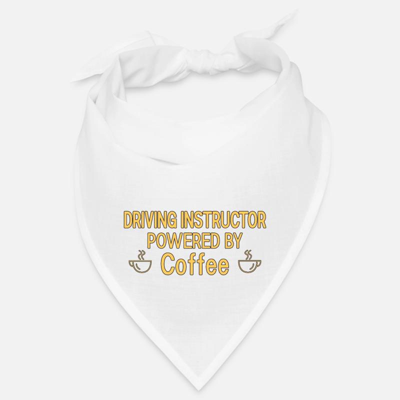 Driving Instructor Powered By Coffee Drive Tutor Bandana
