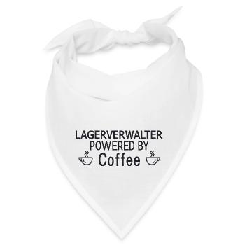 Lagerverwalter Powered By Coffee - Bandana - Weiß - Vorne