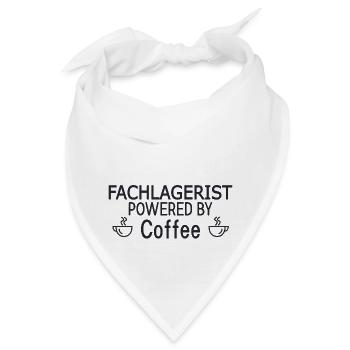 Fachlagerist Powered By Coffee - Bandana - Weiß - Vorne