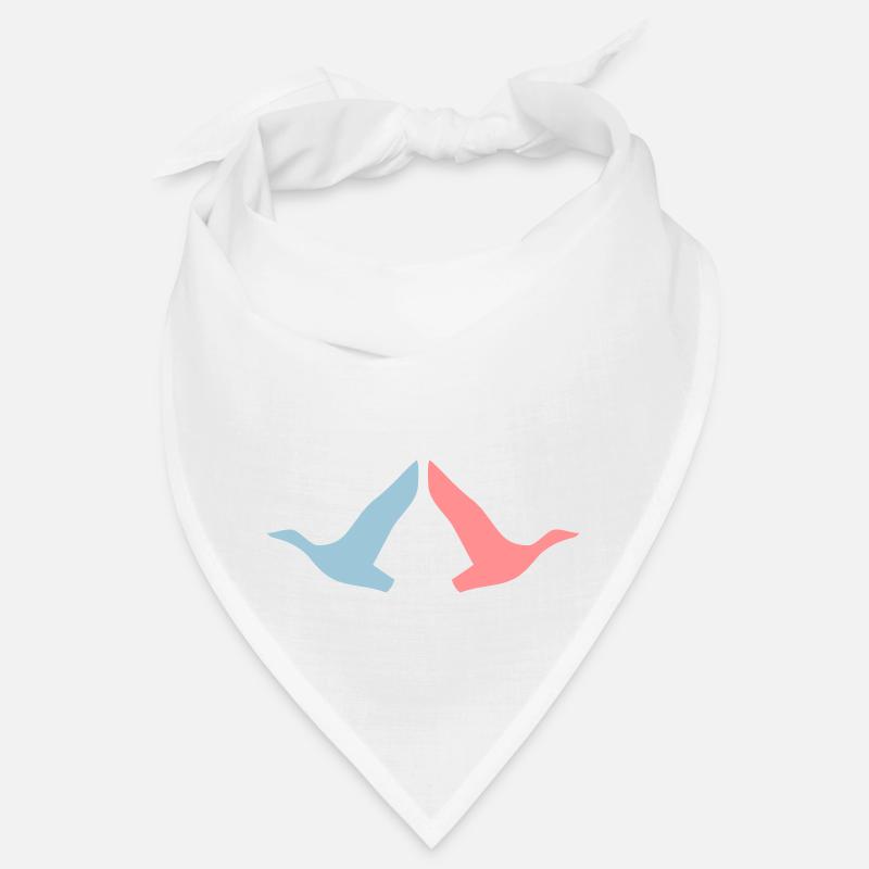 ★ Couleurs de conception modifiables ★ Deux oiseaux en vol Bandana