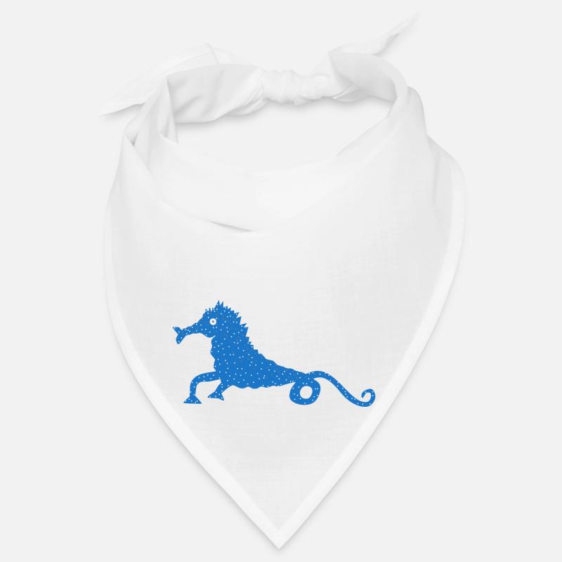 See-Pferdchen - Bandana - Weiß