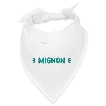 Niedlich - Bandana - Weiß - Vorne