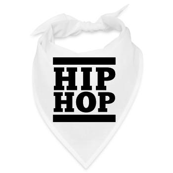 HIP HOP, Das hat mit Hip Hop nichts zu tun - Bandana - Weiß - Vorne