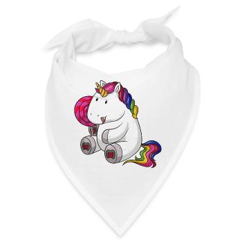 Lolli Einhorn Comic - Bandana - Weiß - Vorne