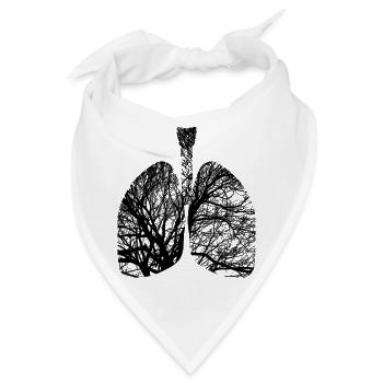 Lungen - Bandana - Weiß - Vorne