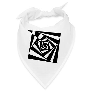 Spiral Tribe psychedelische Illusion - Bandana - Weiß - Vorne