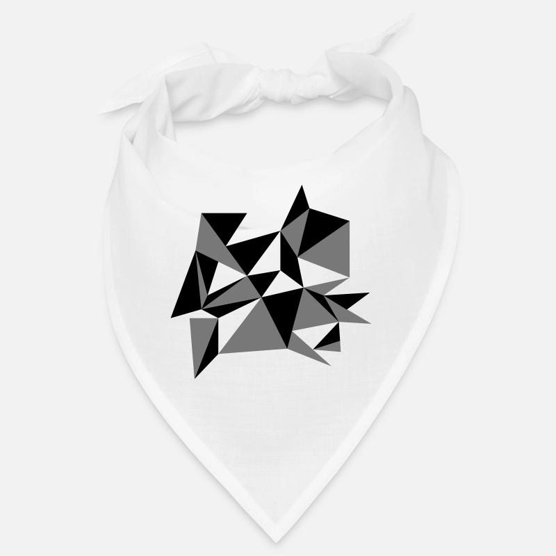 shape pattern triangles design origami cool paper 3c Bandana