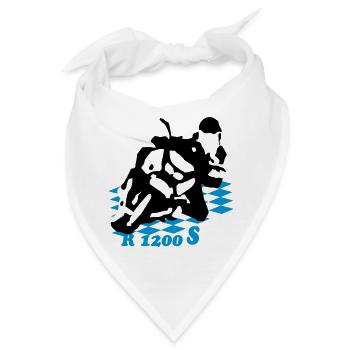 1200s_bayern_Fahne - Bandana - Weiß - Vorne