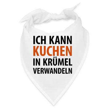 Ich kann Kuchen in Krümel verwandeln Zauber Magie - Bandana - Weiß - Vorne