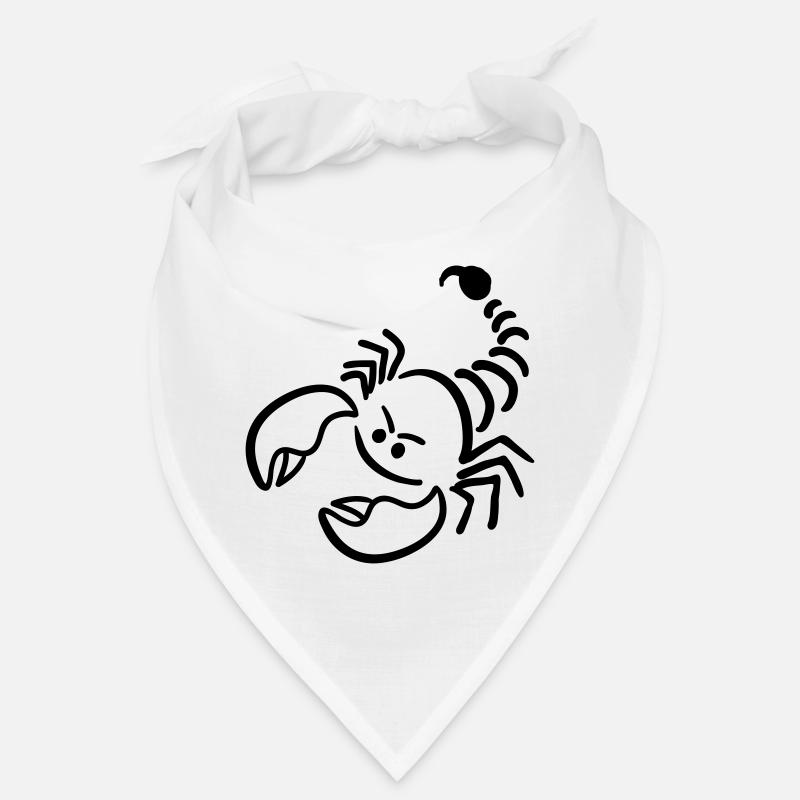 Skorpion - Bandana - Weiß
