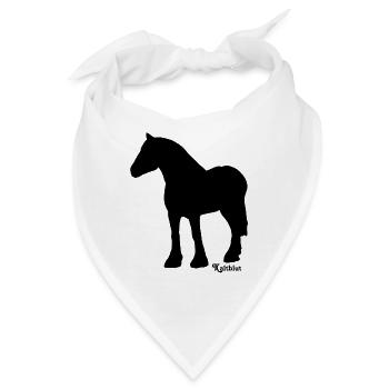 rappe-kaltblut - Bandana - Weiß - Vorne