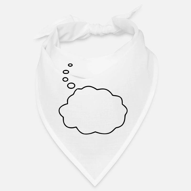 Speech Bubble / Thought Bubble - Bandana - white