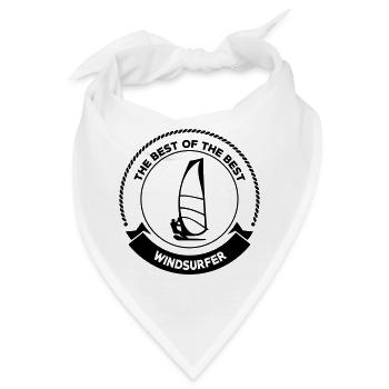 Windsurfen / Windsurfer / Windsurf / Windsurfing - Bandana - Weiß - Vorne