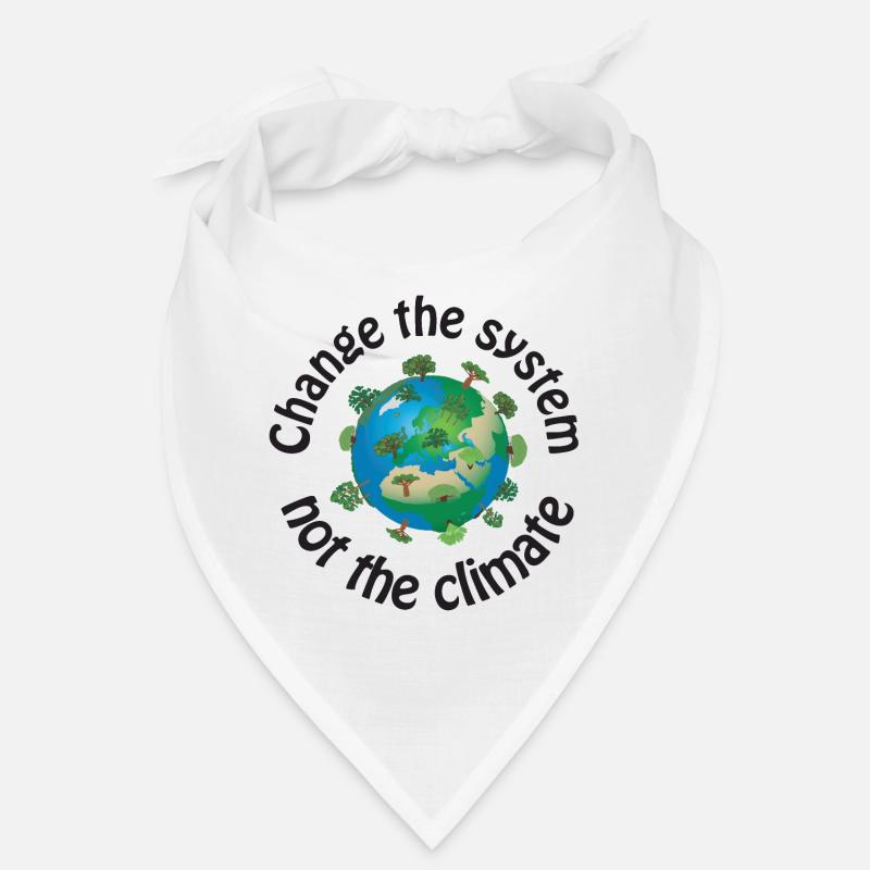 Change the system, not the climate schwarz Bandana