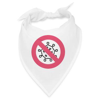 Corona - Bandana - Weiß - Vorne