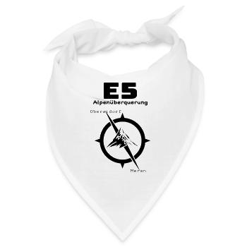 E5 Alpenüberquerung - Bandana - Weiß - Vorne