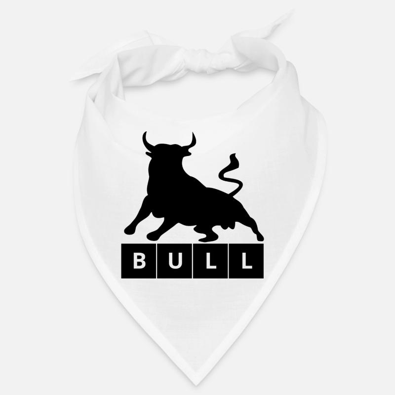 Black silhouette design - Bandana - white