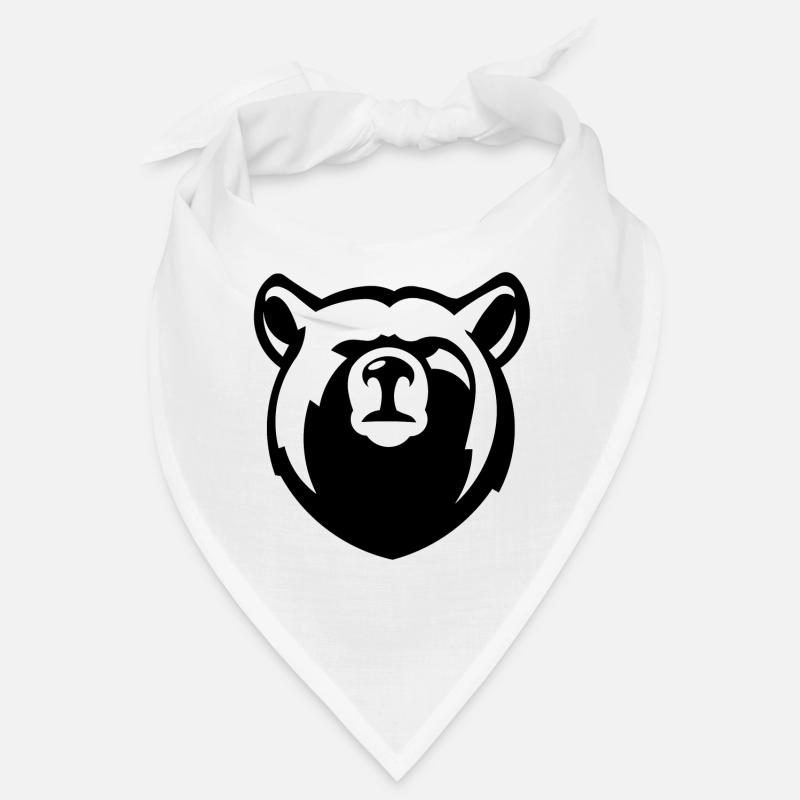 Black Bear Head Bandana