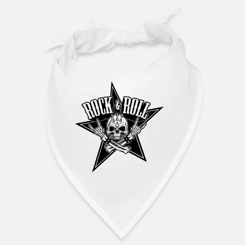 Rock and roll skull - Tête de mort Bandana