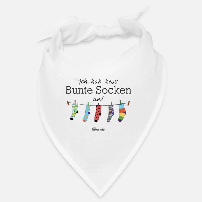 Alte Bekannte - Bunte Socken - Bandana - Weiß