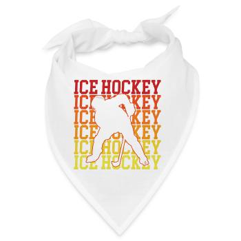 Eishockey Eishockey Maske Eishockey Schlittschuhe - Bandana - Weiß - Vorne