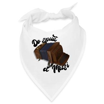Harmonika - Do spuit d'Musi | ZiachON! - Bandana - Weiß - Vorne
