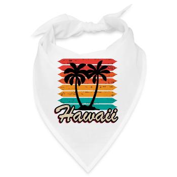 Hawaii - Bandana - Weiß - Vorne