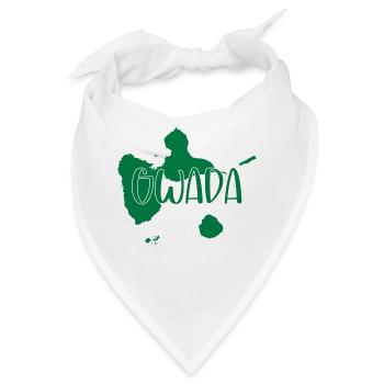 Guadeloupe - Gwada - Bandana - Weiß - Vorne