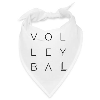 volleyball type font letters symbol Logo icon - Bandana - Weiß - Vorne