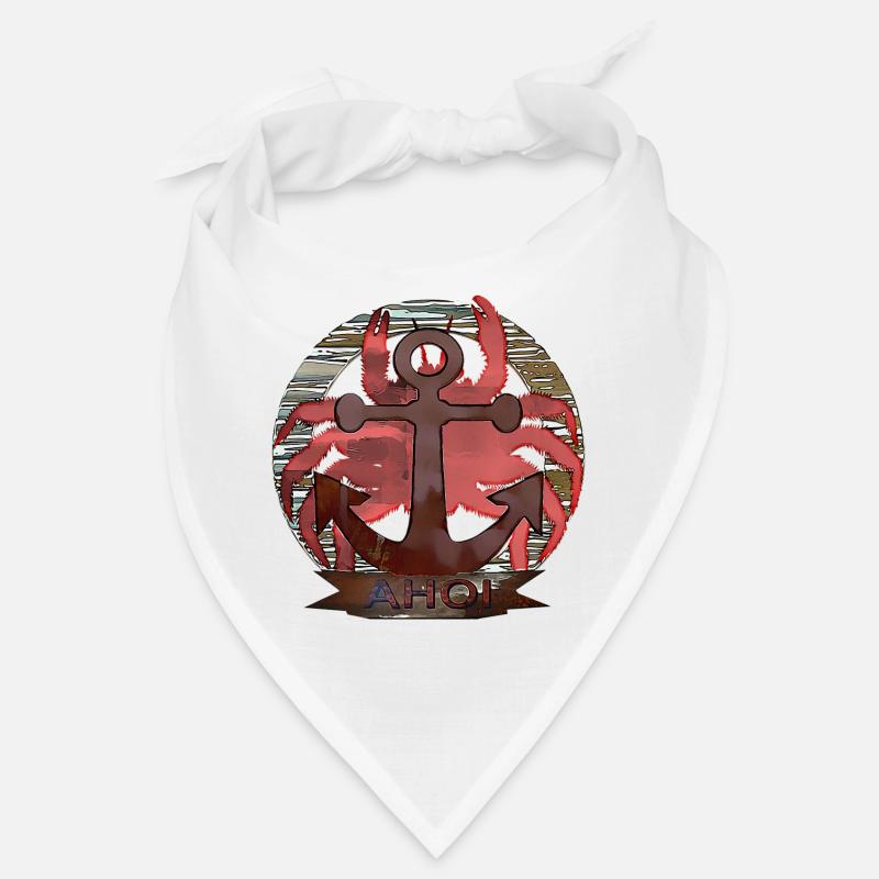 Le crabe de maritim - Bandana - blanc