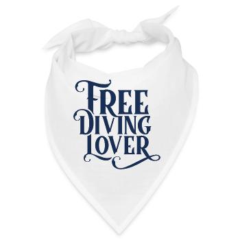 Freitauchen Liebhaber Free Diving Freitaucher - Bandana - Weiß - Vorne
