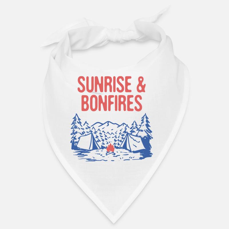 Sunrise & Bonfires Camping Summer Camper Tropical Bandana