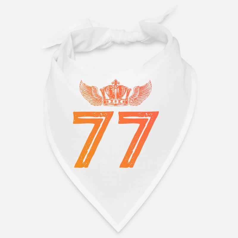 77 Zahl Krone Bandana